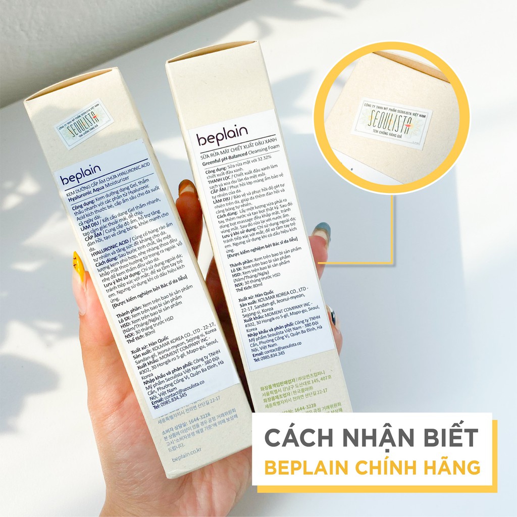 Kem dưỡng cấp ẩm chứa Hyaluronic Acid BEPLAIN Hyaluronic Aqua Moisturizer