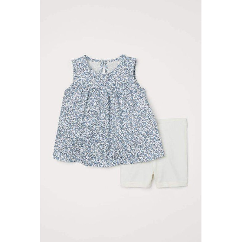 Set hoa nhí blue cho bé gái HM Auth (order)
