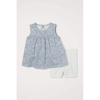 Set hoa nhí blue cho bé gái HM Auth