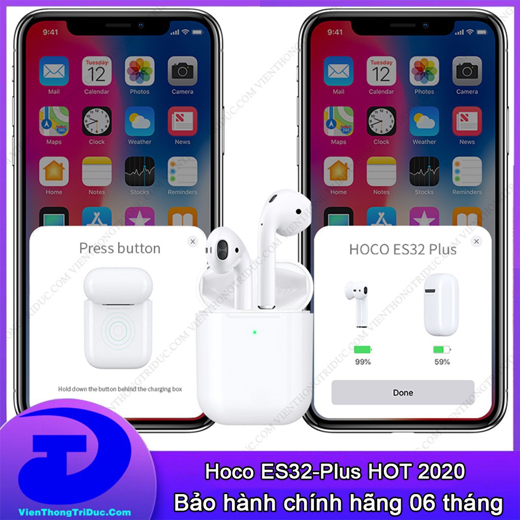 Tai Nghe Bluetooth 5.0 Hoco ES39 / ES32 Plus & Lanex LEP-W12 - Pin Lâu - Âm Thanh Hay- Hỗ Trợ Pop-up - Định Vị - Đổi Tên