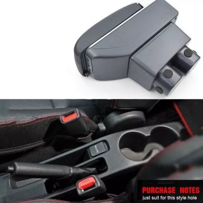 Hộp tỳ tay xe YARIS / VIOS cao cấp tích hợp cổng sạc USB - Bảo hành 12 tháng