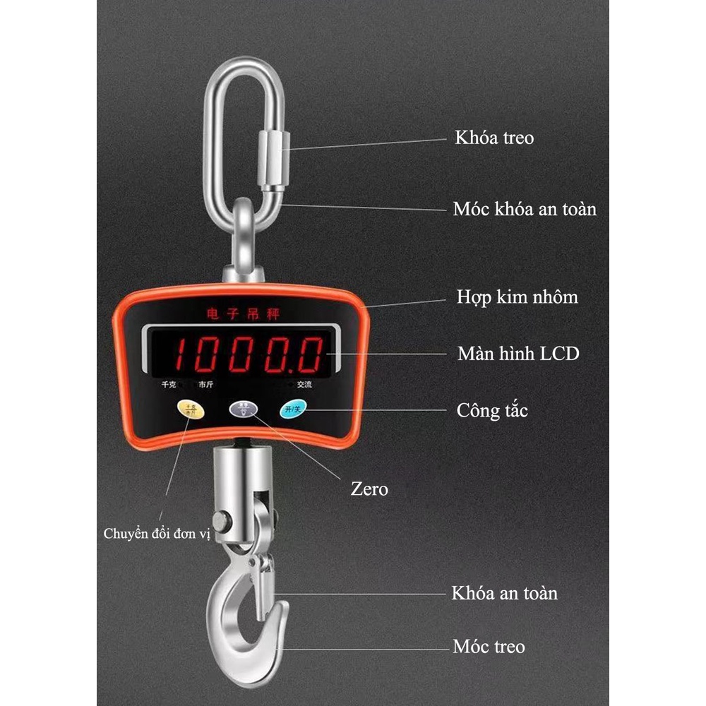Cân treo điện tử ABG OCS 1000KG thiết bị đạt độ chính xác cao, tốc độ xử lý nhanh thiết kế chống bụi