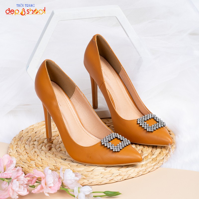 Giày cao gót 11p da mờ thời trang sang trọng nổi bật size 34 đến 40