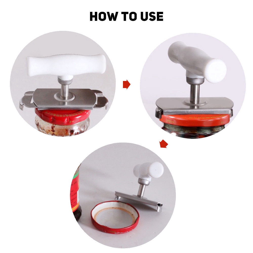 Manual Stainless Steel Jar Bottle Adjustable Easy Can Opener Kitchen Tool