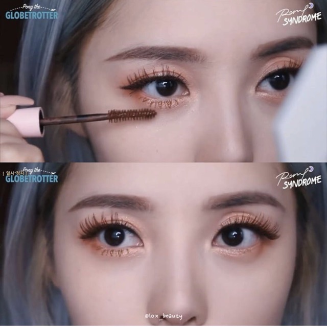 Mascara Lilybyred am9 to pm9 Survival Colorcara dày mi dài mi tơi mi cong mi chống nước màu đen, nâu đen