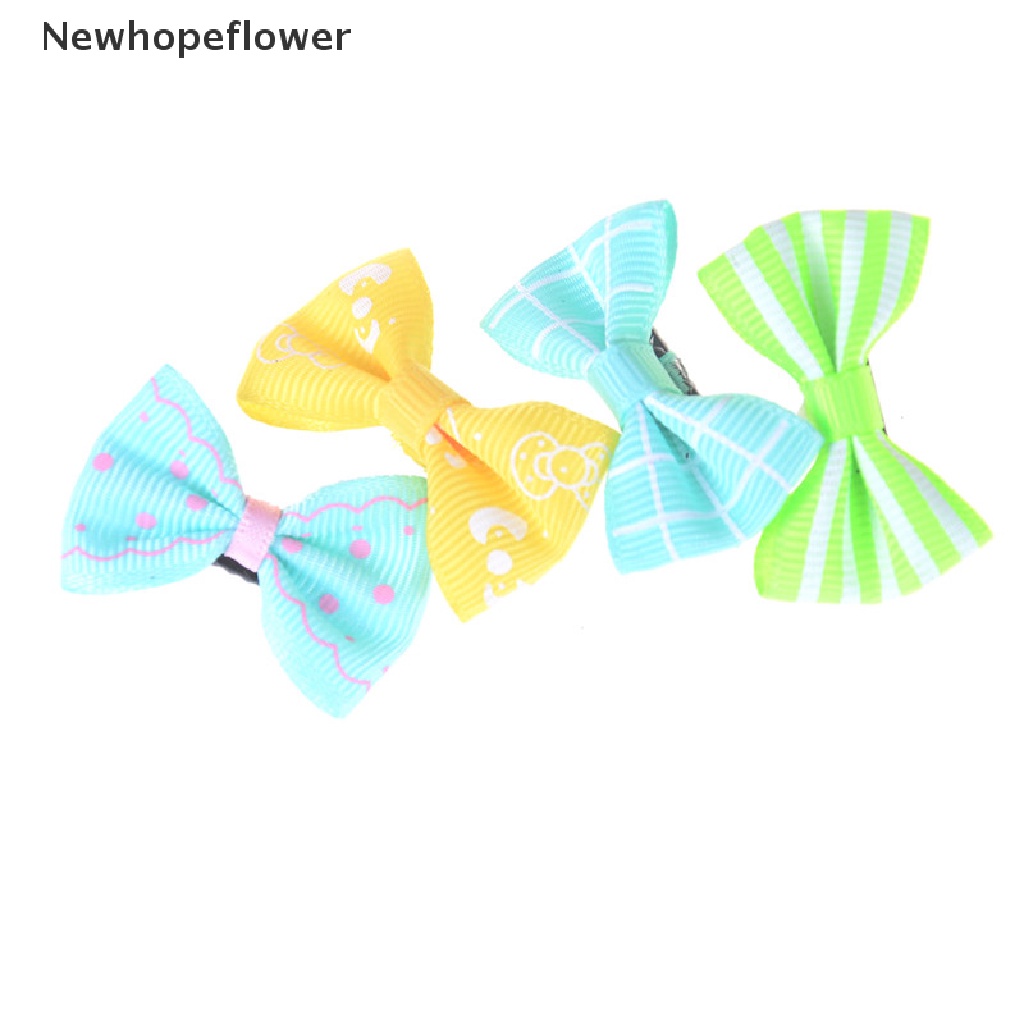Set 10 kẹp tóc mini đính nơ nhiều mẫu khác nhau đáng yêu