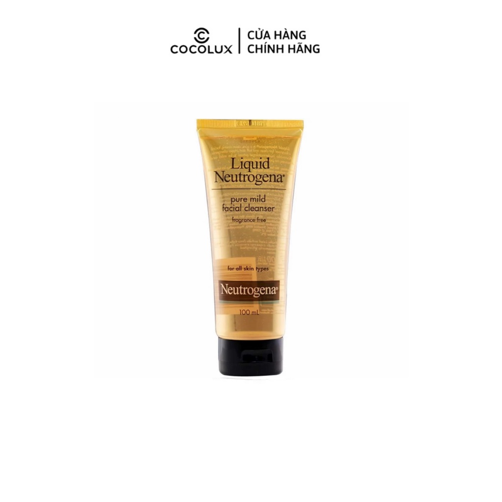 [CoCoLux] Sữa rửa mặt Neutrogena Pure Mild Facial Cleanser dịu nhẹ cho mọi loại da 100ml