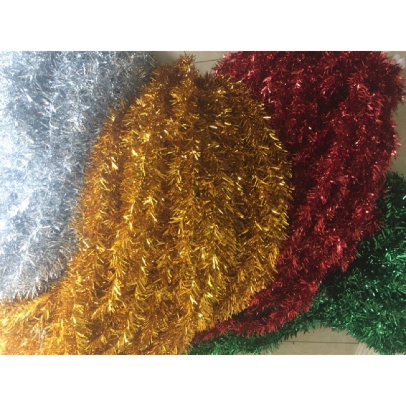 5 Dây kim tuyến dài 1m7 trang trí sinh nhật, noel, tiệc cưới…( 5 màu )