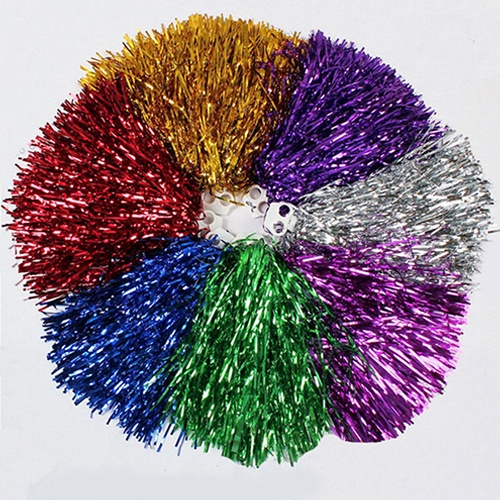 1 quả pom pom kim loại cổ vũ nhảy múa