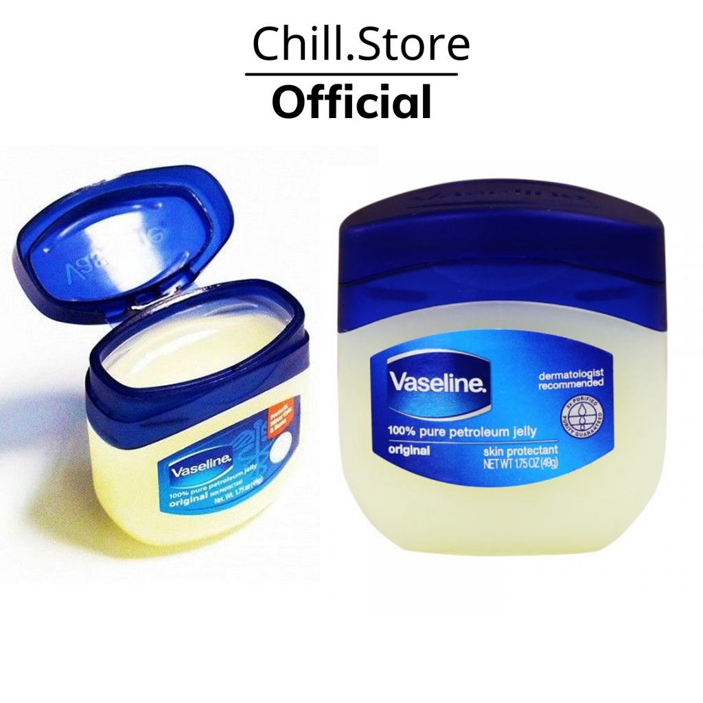 Sáp Dưỡng Ẩm Chống Nứt Nẻ Vaseline Mỹ 100% Pure Petroleum Jelly Original 49g, 368g - Đa Năng