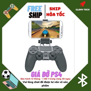 Giá đỡ điện thoại cho tay cầm PS4 kèm cáp Micro USB chơi trên điện thoại - Chơi game trên Điện thoại bằng tay cầm PS4