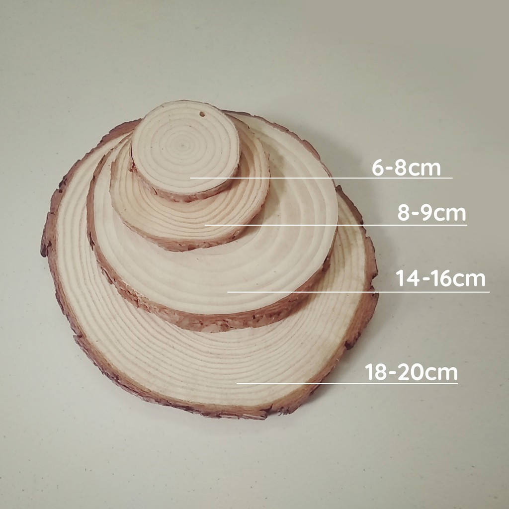 [Phụ kiện chụp ảnh] Lát gỗ trang trí nhiều kích thước