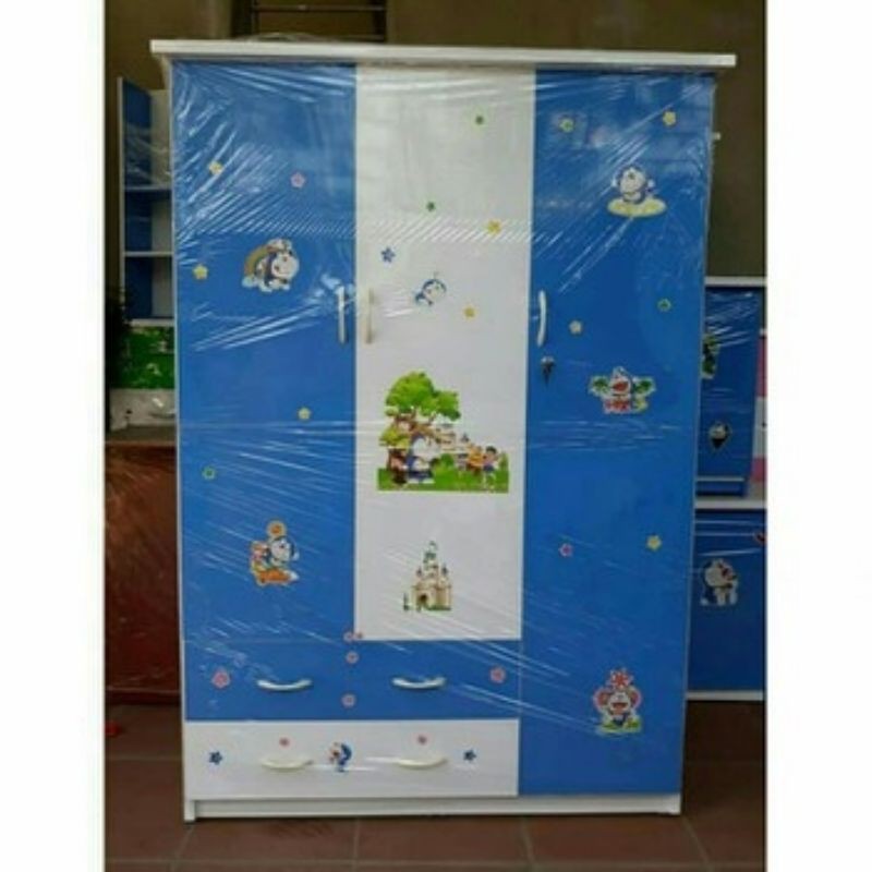 Tủ Nhựa Đài Loan 3 Buồng (Có Khóa)
