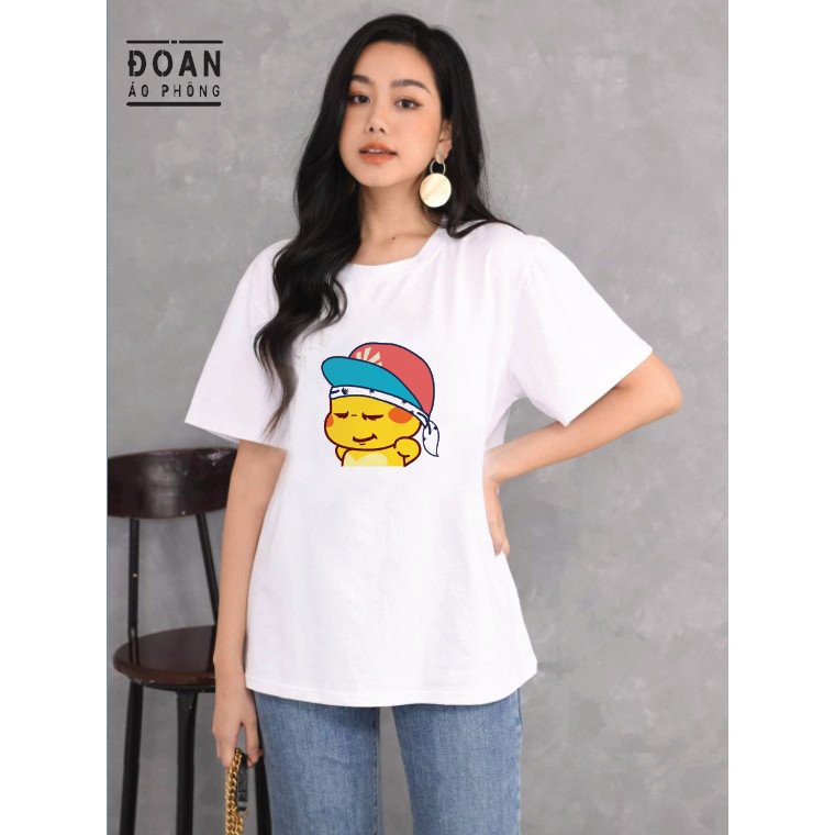 Áo thun đẹp in hình rồng lai ong basic ( màu  trắng)