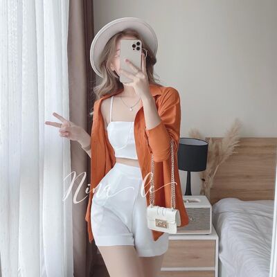 Sét bộ quần đùi 3 món Áo bra cá tính