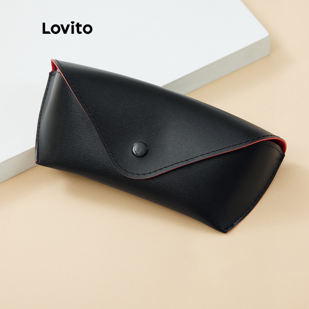 Lovito Kính nhựa tròn thông thường Với hộp L26LD176 (Nâu / Trắng / Màu xanh lá / Đen)