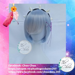 Tóc giả Re: Zero Ram/ Rem cosplay wig
