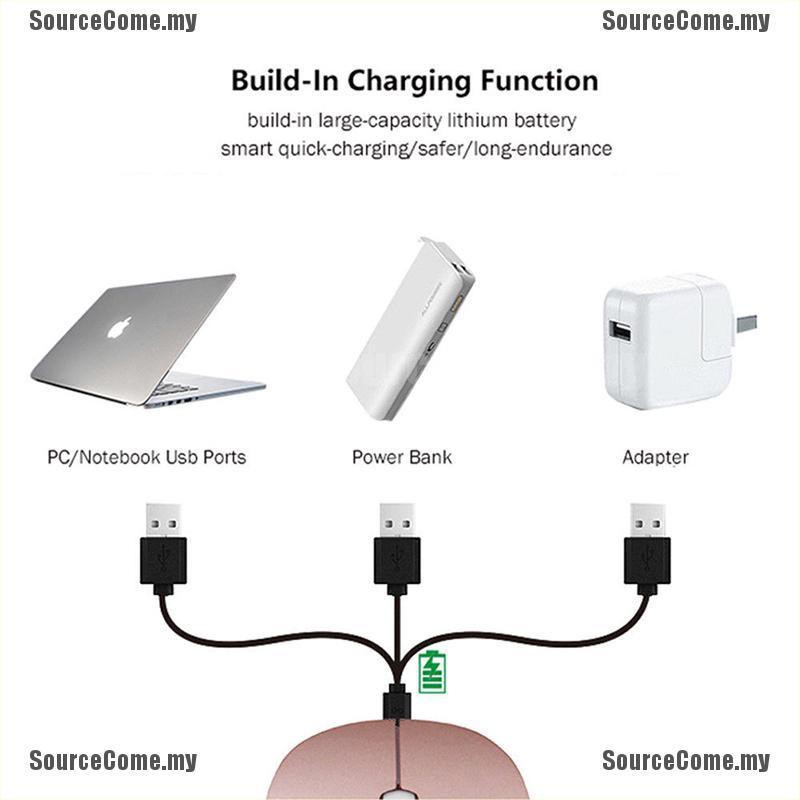 Chuột Quang Không Dây Siêu Mỏng 2.4ghz Có Thể Sạc Lại