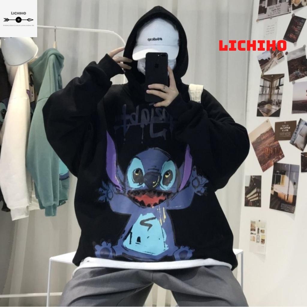 Áo khoác hoodie unisex fom rộng MOJI AKNM14 LICHIHO jacket nỉ streetstyle nam nữ hottrend rẻ đẹp mềm mịn | BigBuy360 - bigbuy360.vn