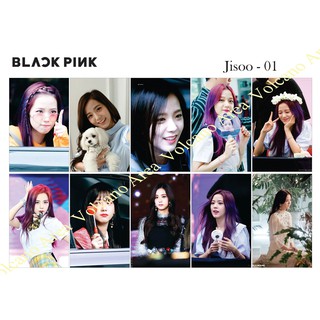 Set sticker jisoo - 4 mẫu black pink hình dán