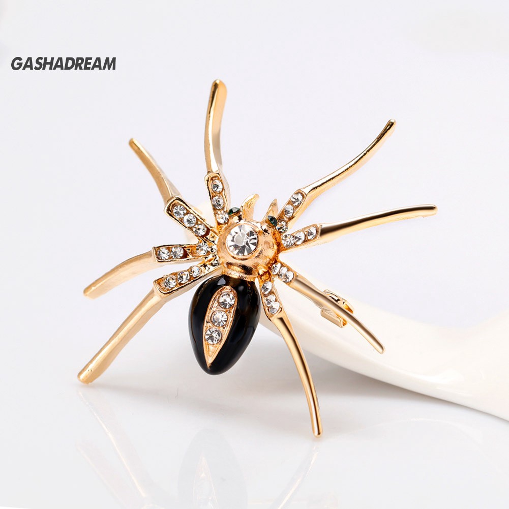 ♉GD Fashion Spider Gift Women Collar Brooch Pin Clip Scarf Wedding Party Jewelry