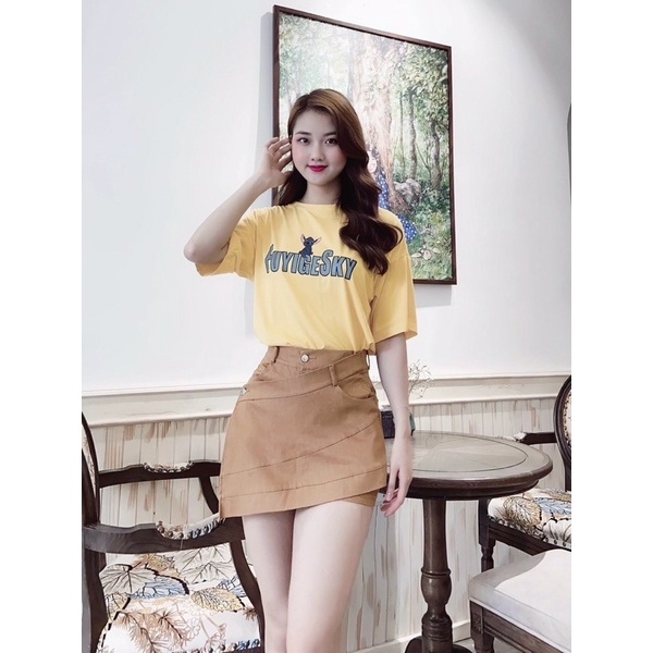 Chân váy kaki đắp chéo siêu đẹp giá sĩ rẻ bèo- ann9399