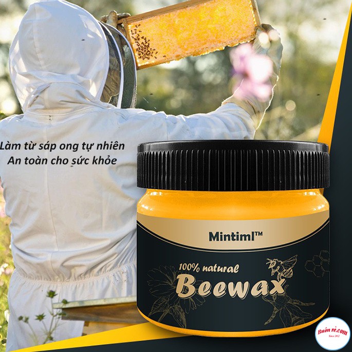 Sỉ 50 lọ sáp Beewax- sáp ong lau gỗ loại bỏ mọi vết bẩn lâu năm - br00538