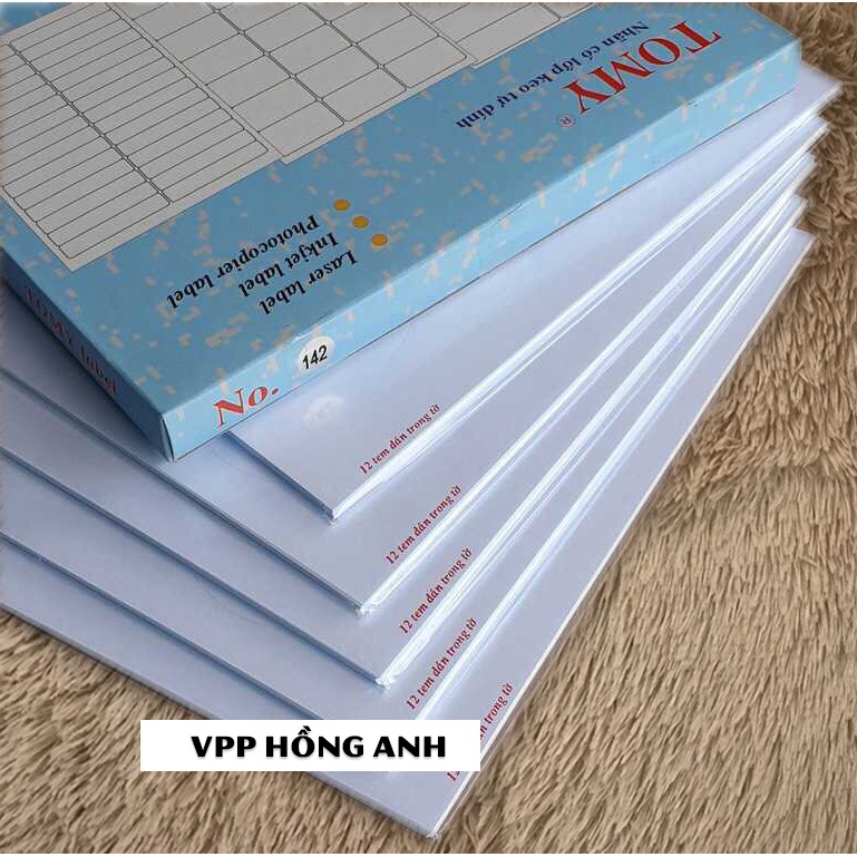 Giấy Decal Tomy A4 in mã vạch  No 140 đến No 149