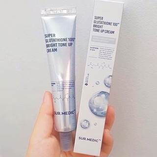 HOẢ TỐC 24/24 Kem Dưỡng Trắng Sur.Medic Super Glutathione 100 Bright Tone Up Cream - 40ml