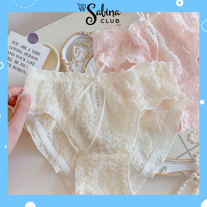 Quần Lót Nữ Cotton Nhăn Cạp Vừa Đính Nơ Điệu Đà Phong Cách Hàn Quốc 2008