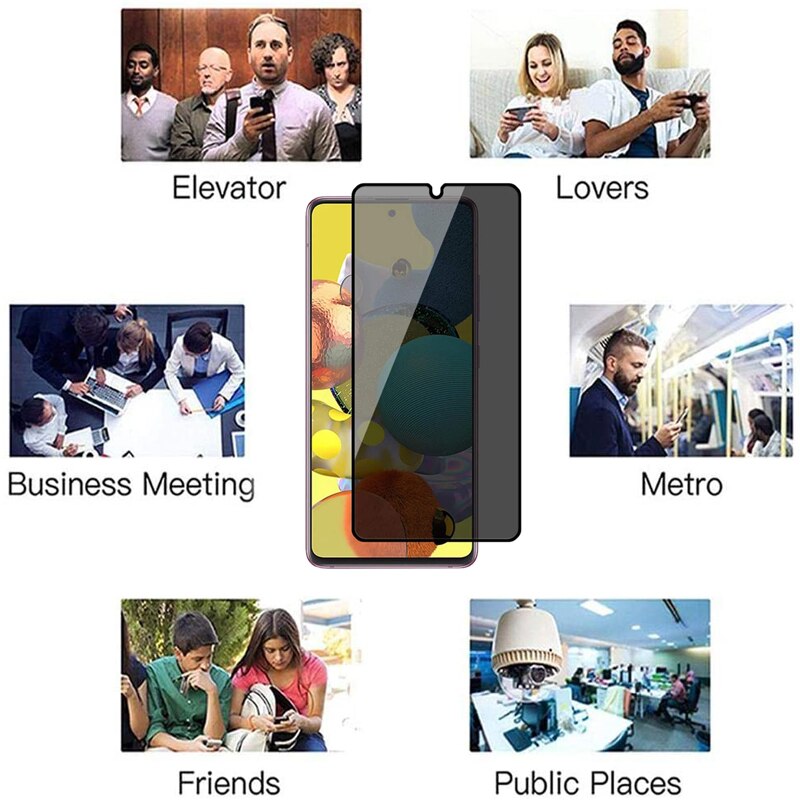 Kính cường lực 9h chống nhìn trộm cho samsung galaxy a40 a50 a70 a71 a80 a90 5g