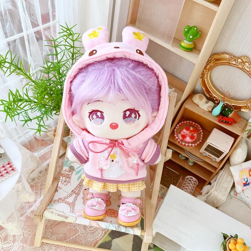 Áo hoodie thú cho doll 20cm