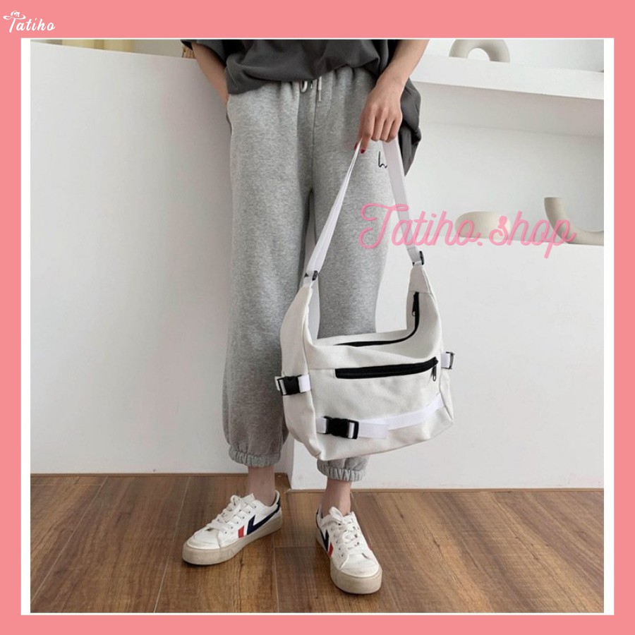 [HÀNG XỊN, GIÁ TỐT] Túi Vải Bao Tử Đeo Chéo Nam Nữ Form To Bền Chắc Chắn - TUI13