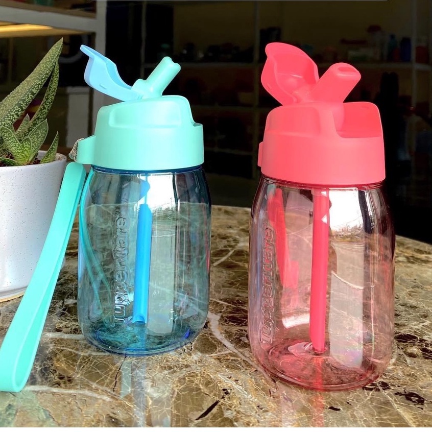 Bình nước Tupperware Mini Lohas With Straw chịu nhiệt 120 độ cho bé có kèm ống hút an toàn - Tupperware chính hãng