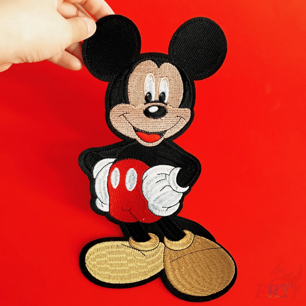 Miếng dán ủi hình chuột Mickey dùng trang trí quần áo kích thước 15.4cm X 27cm