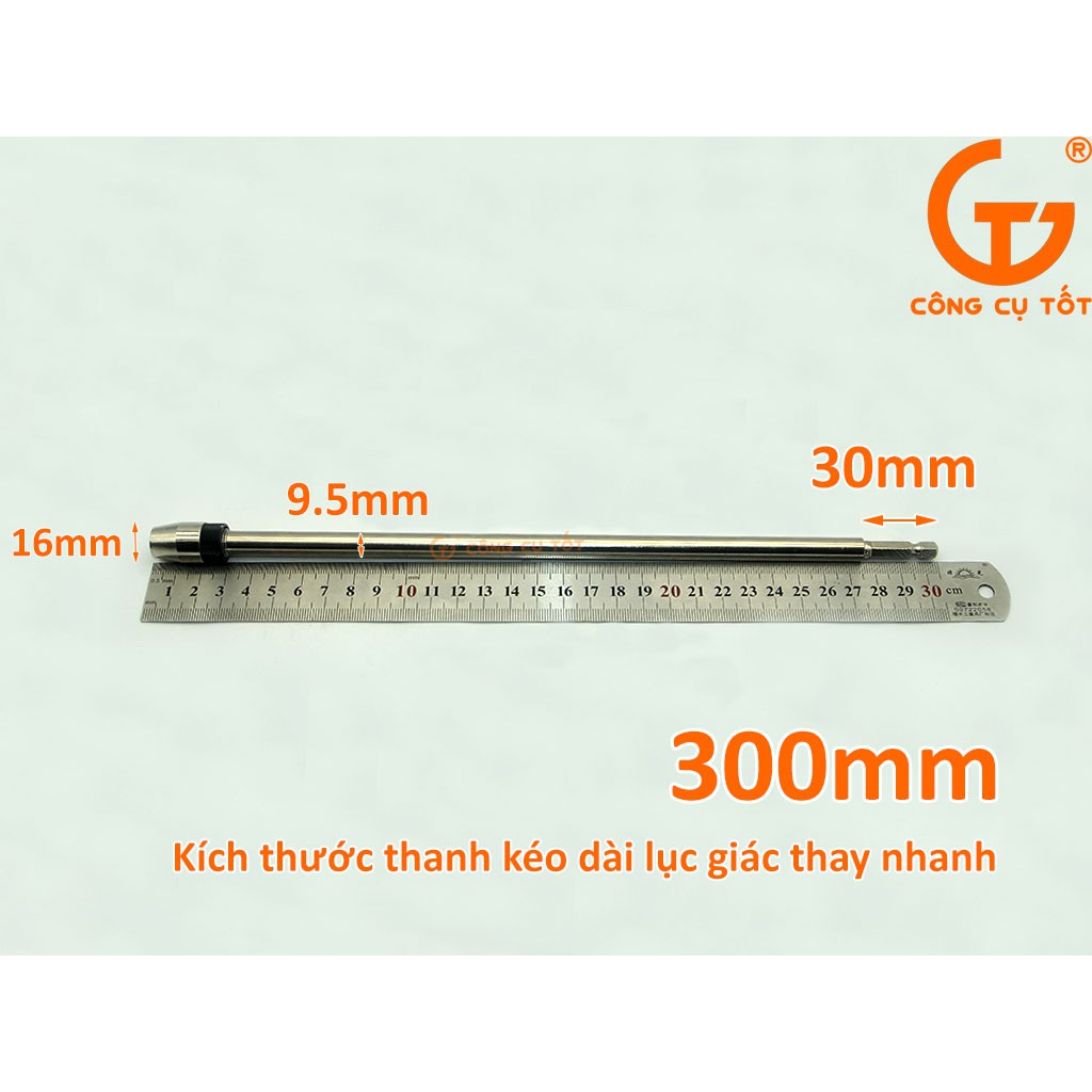 Thanh kéo dài lục giác thay nhanh 300mm cho máy bắt vít
