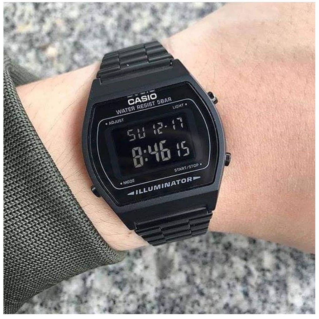 (Ảnh thật) Đồng hồ đôi Casio B650 và B640 Black - Chinh hãng