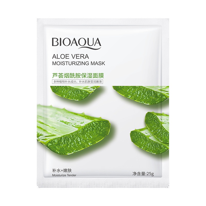 Mặt Nạ Giấy Trái Cây Dưỡng Trắng Cấp Ẩm Giảm Mụn Mask Nội Địa Cao Cấp BIOAQUA 8 Vị Thiên Nhiên HOMIKA - MN05