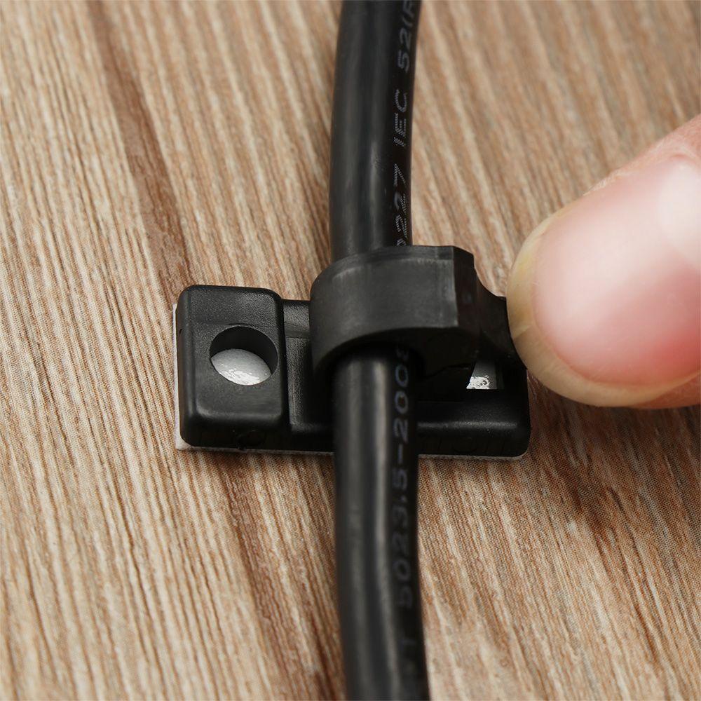 Bộ 50 Kẹp Cố Định Dây Cáp Tự Dính Chắc Chắn Tiện Dụng
