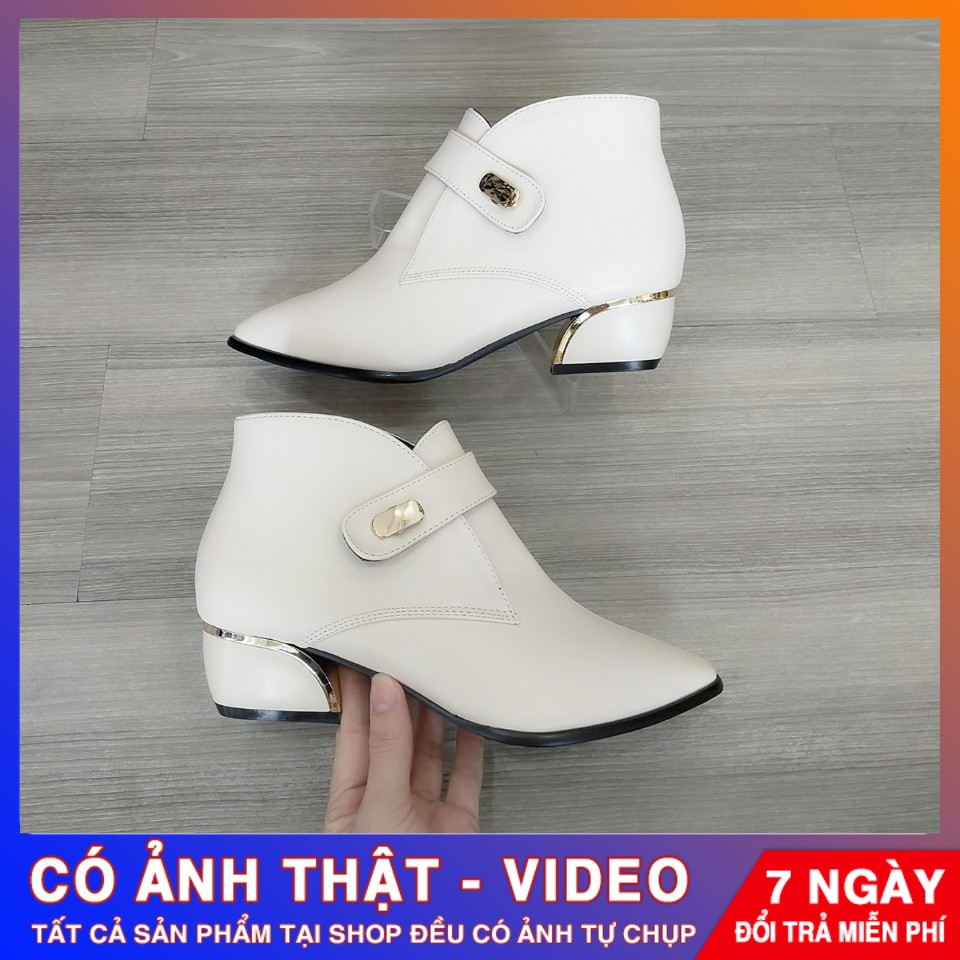 [ẢNH THẬT - FREE SHIP] Boot thời trang nữ cao cấp ROSATA RO308 - HÀNG VIỆT NAM - BKSTORE