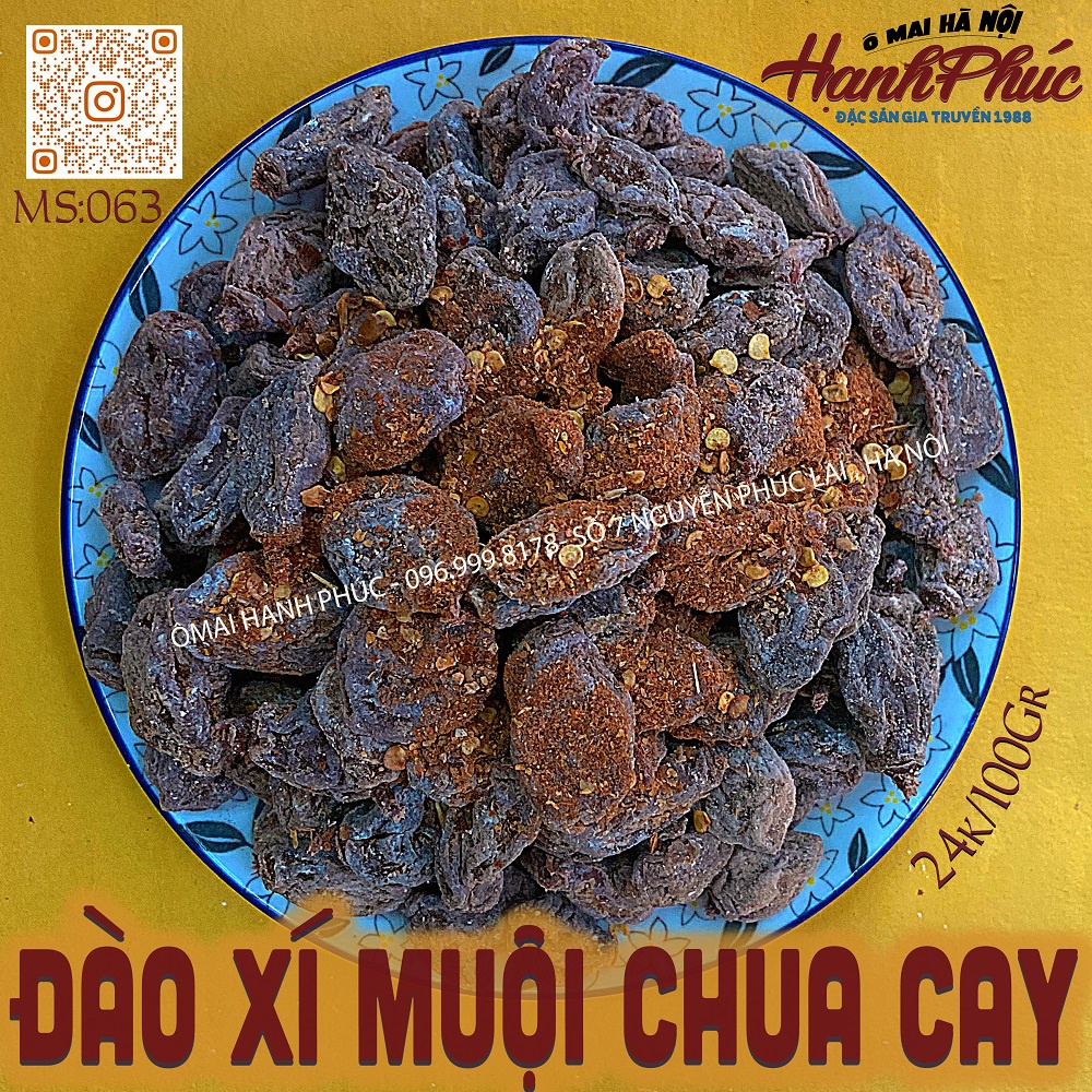 Đào xí muội chua cay 100gr / 300gr / 500gr