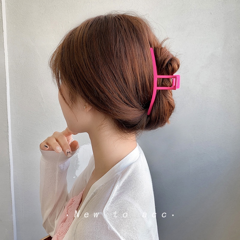 Kẹp Tóc Kim Loại Nhiều Màu Sắc Kiểu Dáng Hình Học Phong Cách Hàn Quốc Thời Trang