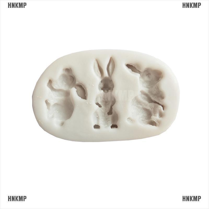 Khuôn silicone làm bánh hình thỏ xinh xắn