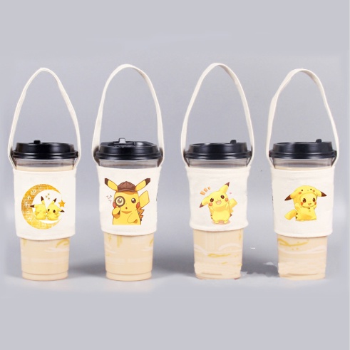 Túi treo cốc totoro TTCI5 cup holder doraemon vô diện chuột vàng shin one piece sumikko jinbeisan kero CCS