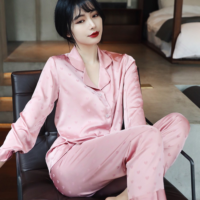 Bộ ngủ dài tay, pyjama hình tim | BigBuy360 - bigbuy360.vn