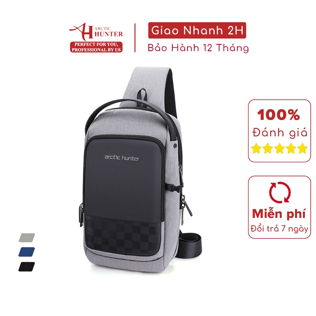 [Mã BMBAU50 giảm 7% đơn 99K] Túi đeo chéo Arctic Hunter chất liệu Oxford chống thấm nước - XB00105