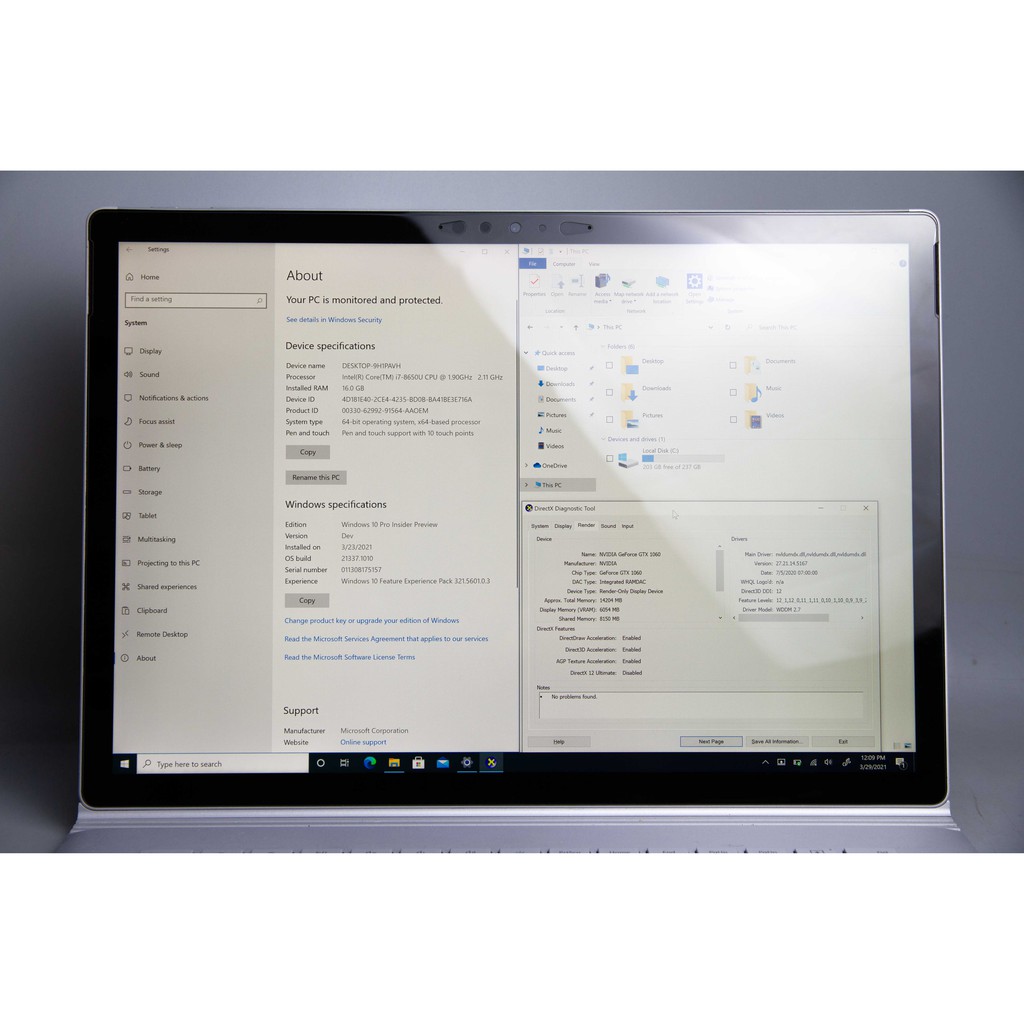 Máy tính bảng Surface Book 2 15" | SSD 256GB | core i7 | RAM 16GB | GTX 1060 6GB | FB 15363 | BigBuy360 - bigbuy360.vn