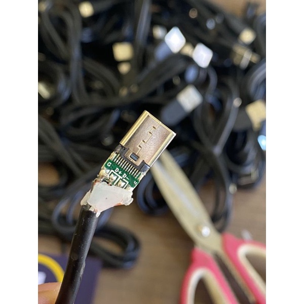 Cáp sạc nhanh USB to typeC xuất Nhật dây nhựa 1m