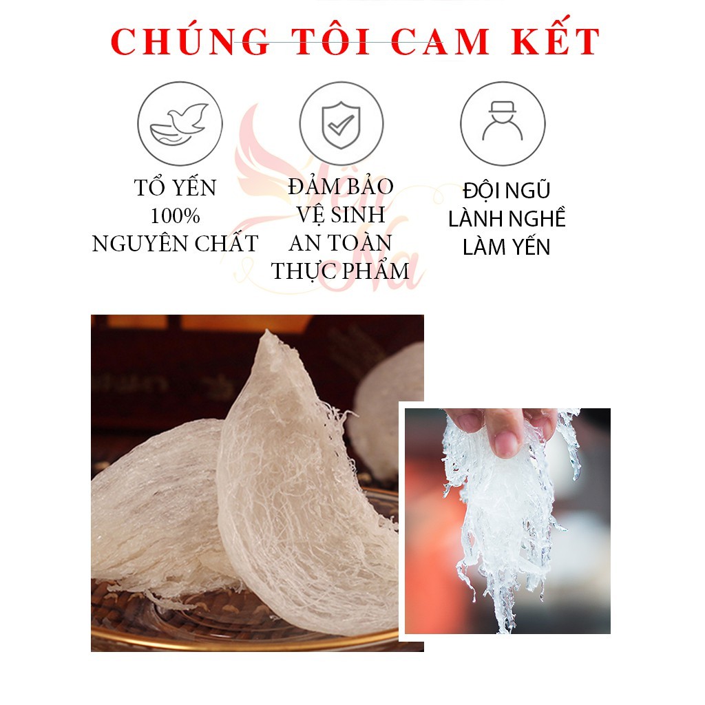 Yến sào chưng đường phèn yến na