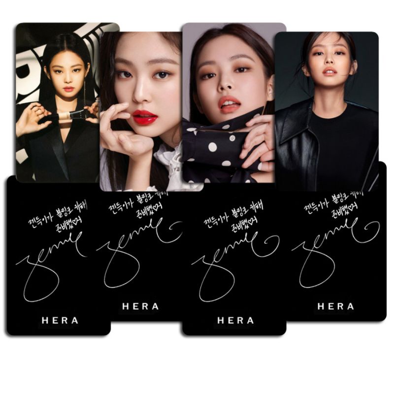 Set card ảnh unoff BLACKPINK Jennie - Solo, Hera, Adidas, Blink
